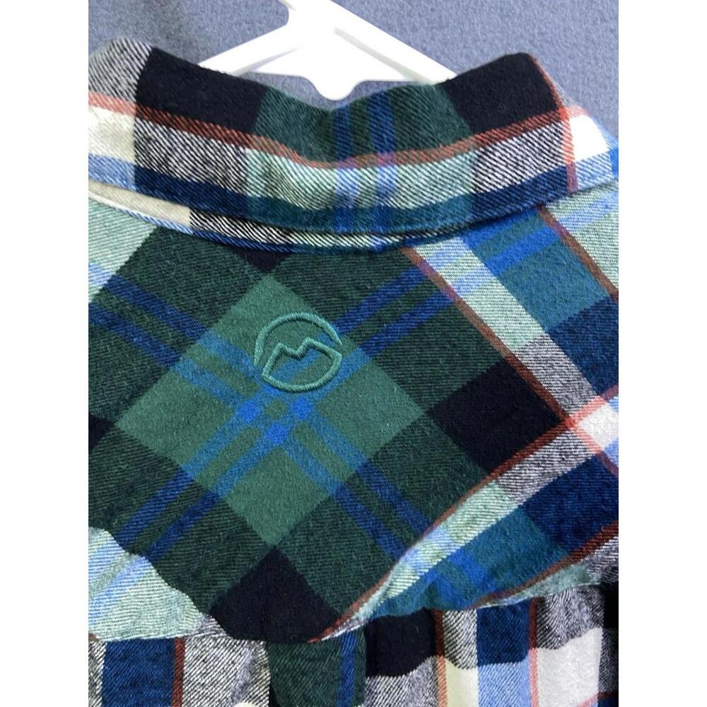Magellan Outdoors Flannel Shirt Mens Small Blue Plaid Classic Fit Button Down - Picture 9 of 10